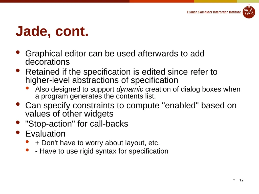 Lecture 12: Model-based tools: Creating the UI - slide 12 of 33