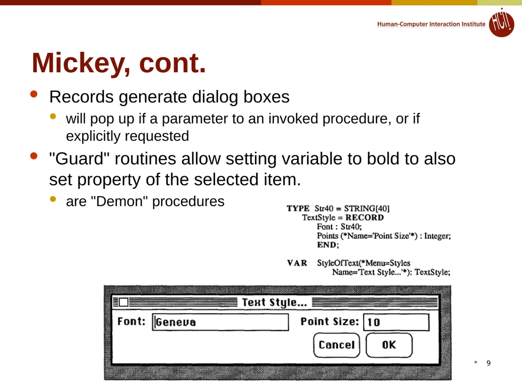 Lecture 12: Model-based tools: Creating the UI - slide 9 of 33