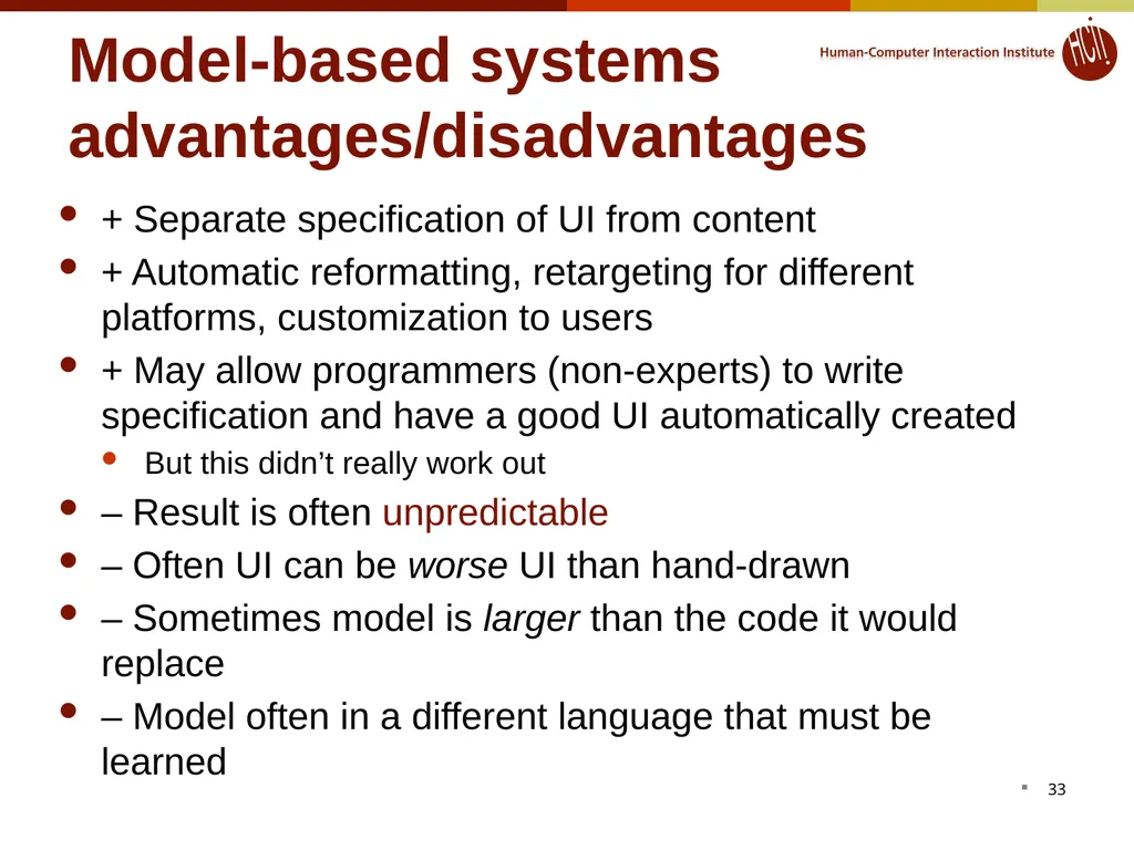 Lecture 12: Model-based tools: Creating the UI - slide 33 of 33