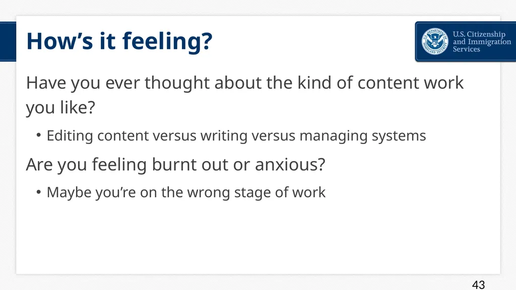 You Are The User: Recognizing Systemic Challenges - slide 43 of 48