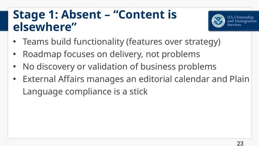 You Are The User: Recognizing Systemic Challenges - slide 23 of 48