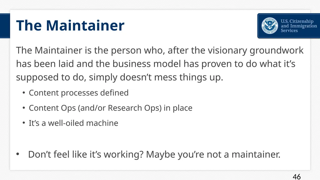 You Are The User: Recognizing Systemic Challenges - slide 46 of 48