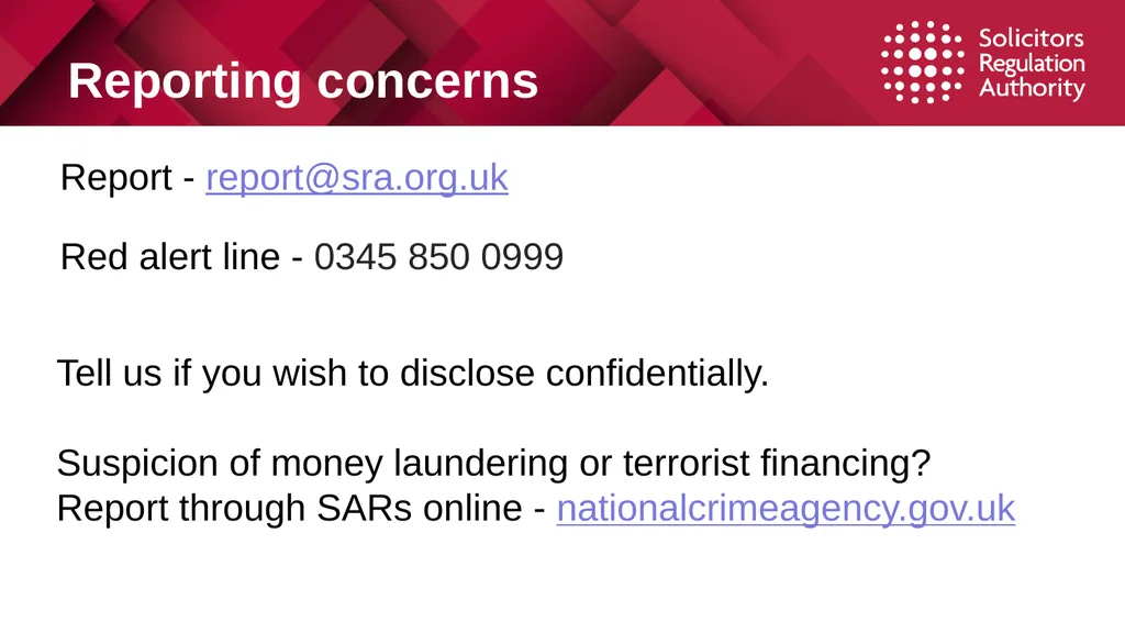 1 Suspicious Activity Reports (SARs) Tackling - slide 4 of 26