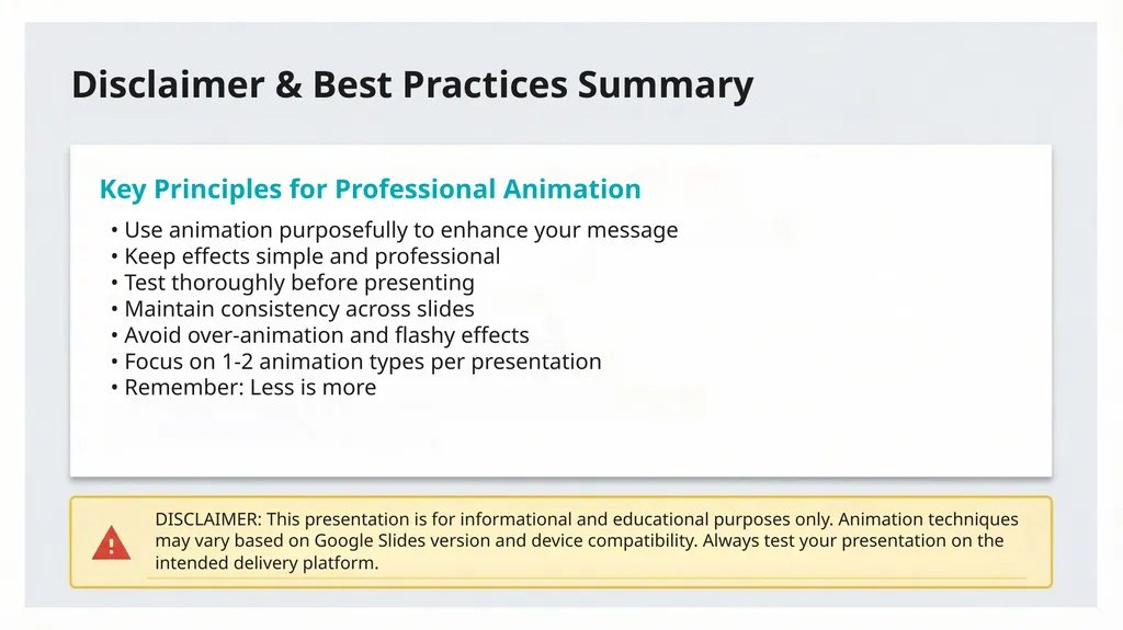 Animation in Google Slides: Complete Guide Master - slide 9 of 9