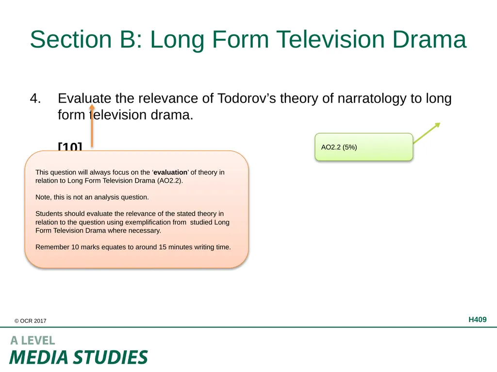 H409/02 Evolving Media Annotated sample assessment - slide 6 of 6