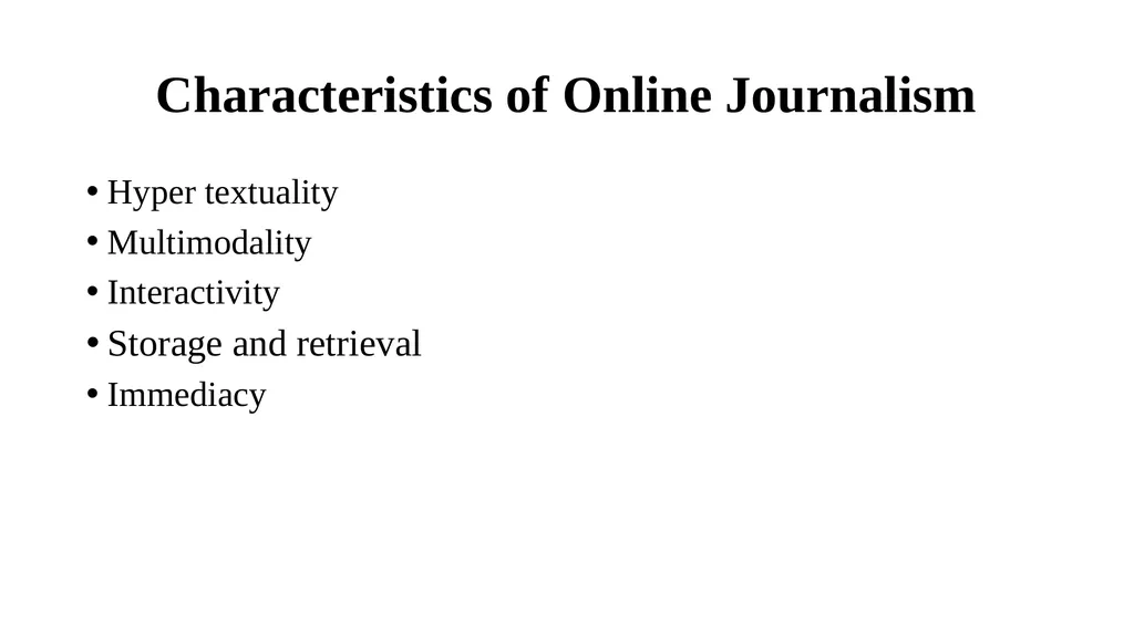 Online Journalism Lecture Introduction to Mass - slide 12 of 20