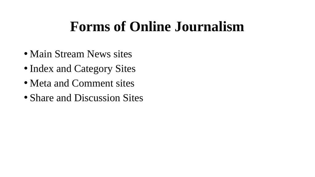 Online Journalism Lecture Introduction to Mass - slide 9 of 20