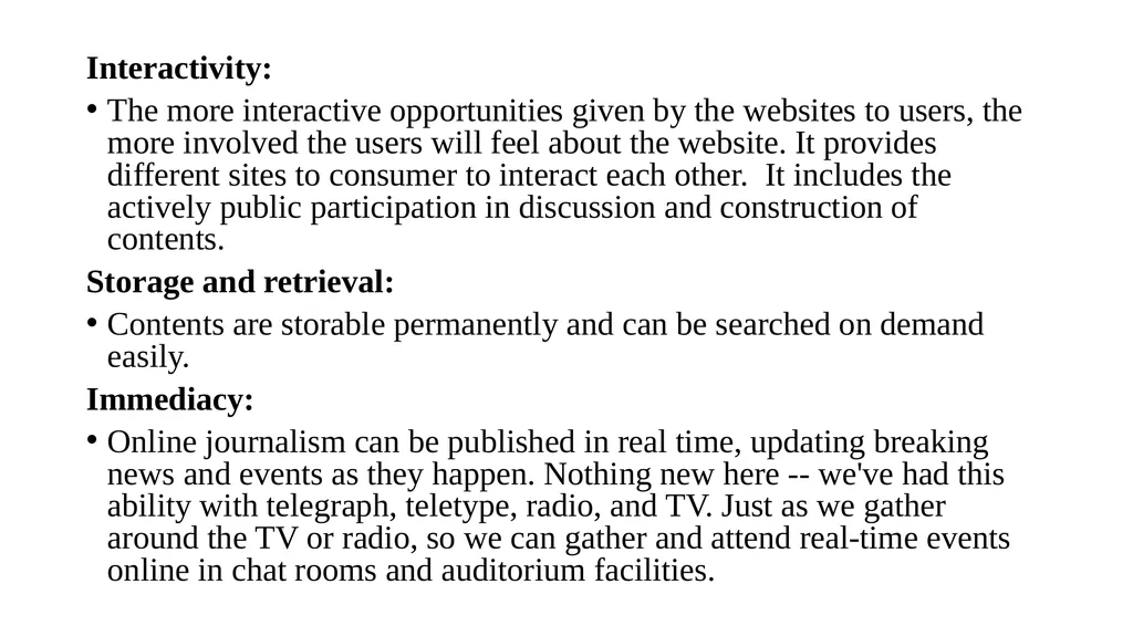 Online Journalism Lecture Introduction to Mass - slide 14 of 20