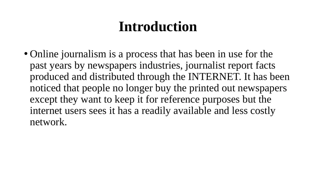 Online Journalism Lecture Introduction to Mass - slide 7 of 20