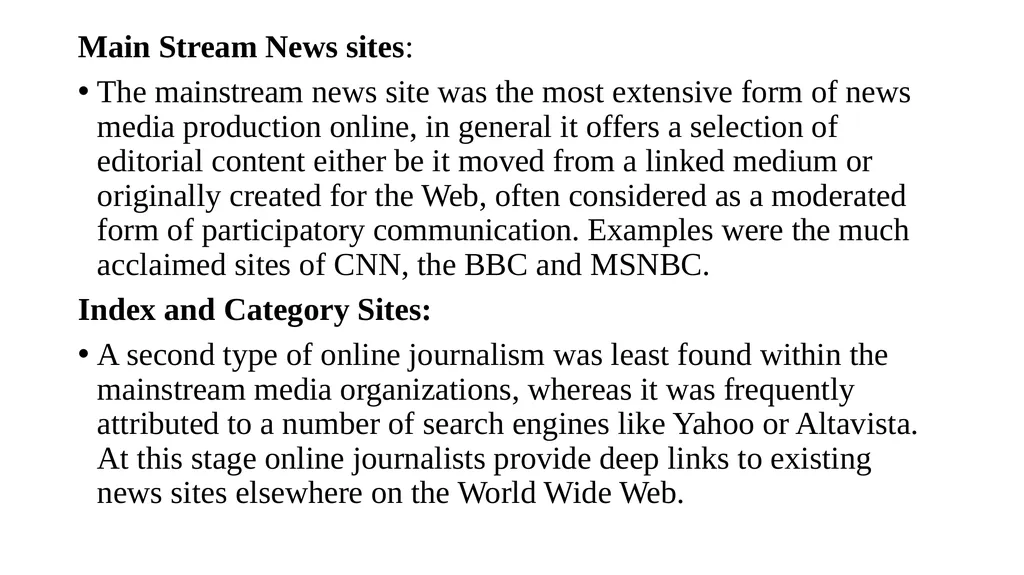 Online Journalism Lecture Introduction to Mass - slide 10 of 20