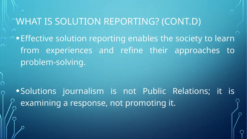 Development and Solution Reporting What you need - slide 13 of 30