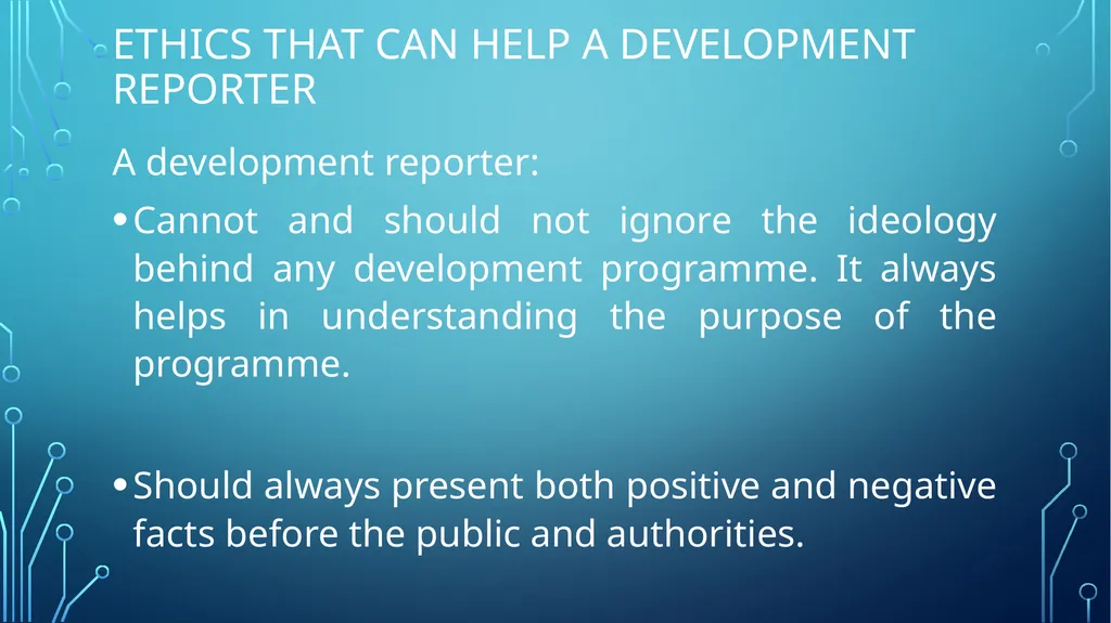 Development and Solution Reporting What you need - slide 11 of 30