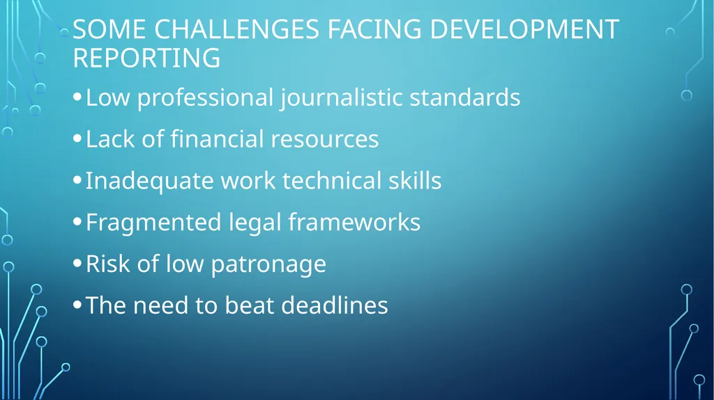 Development and Solution Reporting What you need - slide 10 of 30
