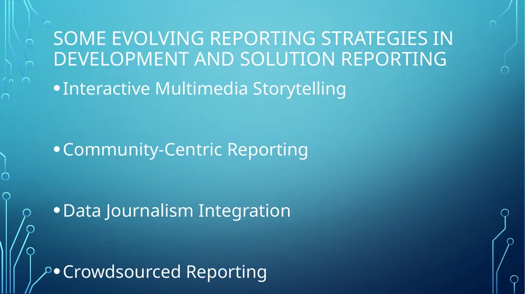 Development and Solution Reporting What you need - slide 25 of 30