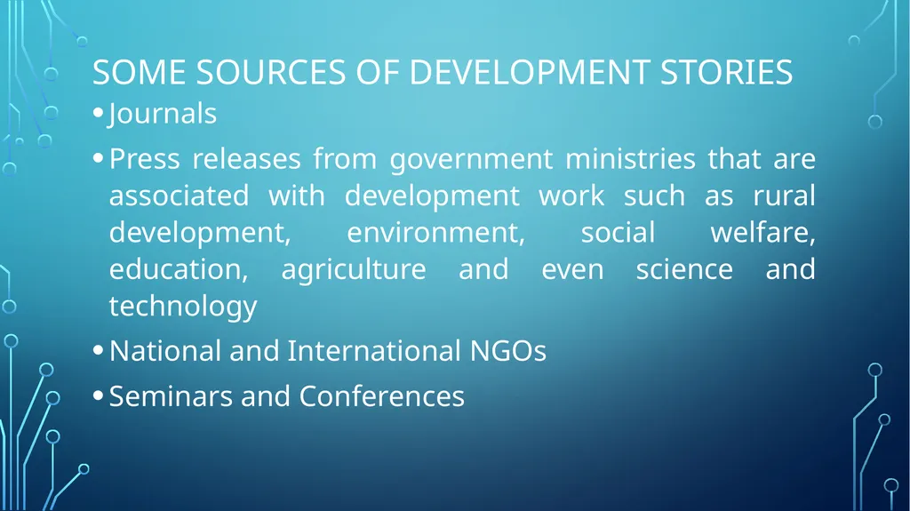 Development and Solution Reporting What you need - slide 7 of 30