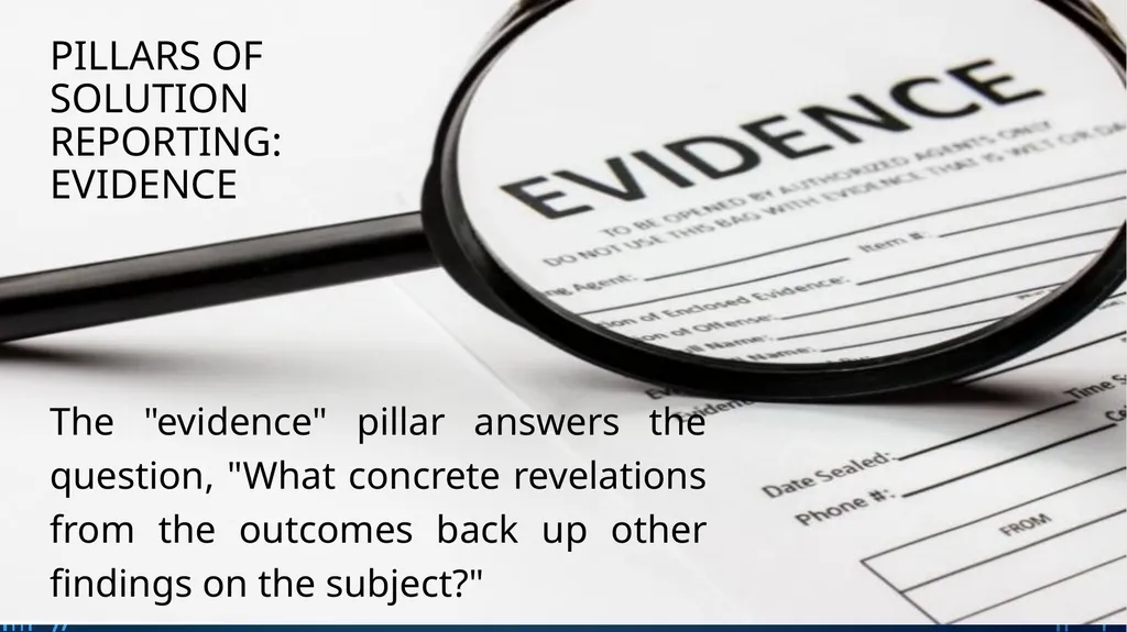 Development and Solution Reporting What you need - slide 17 of 30