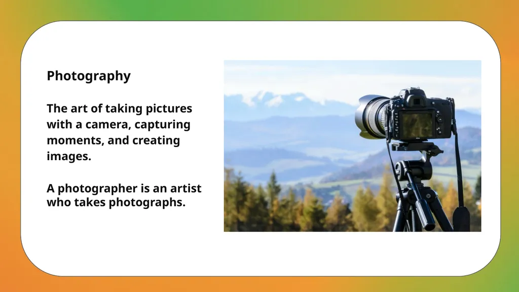 Curriculum links - Photography, Creative Arts, - slide 17 of 21