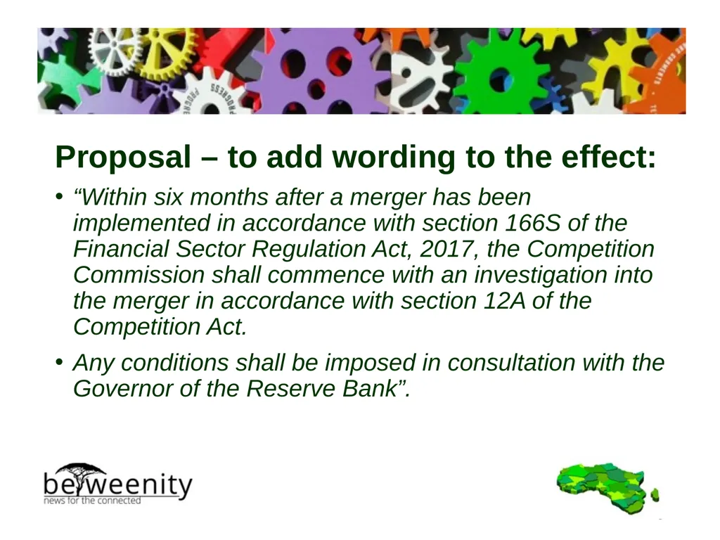 Standing Committee on Finance: Comments on - slide 6 of 22