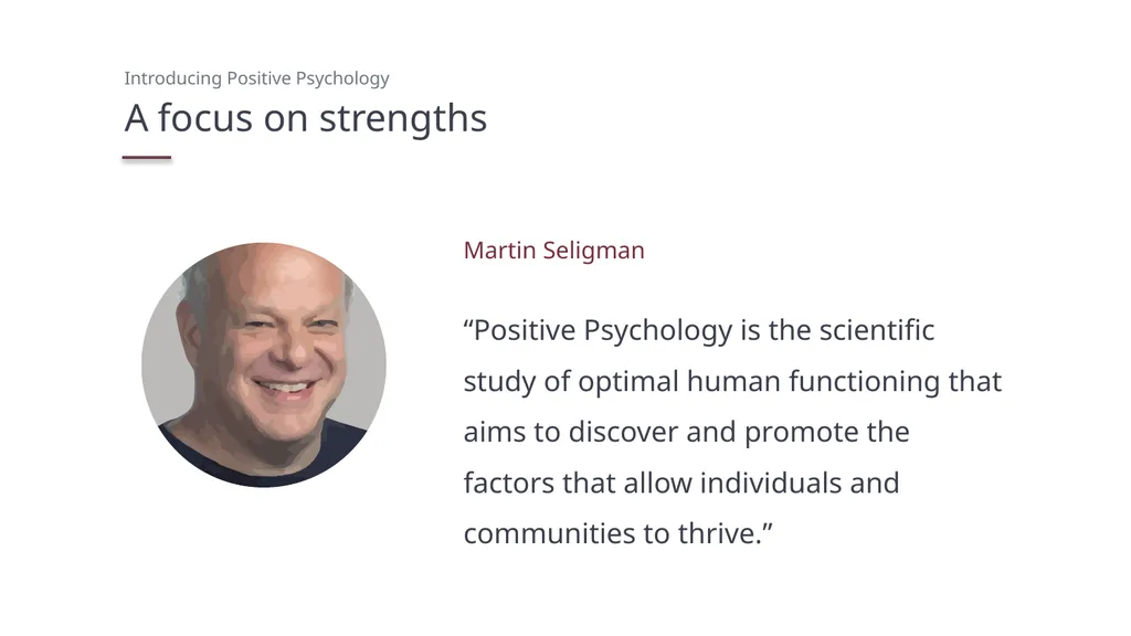 Introducing Positive Psychology PowerPoint - slide 14 of 19