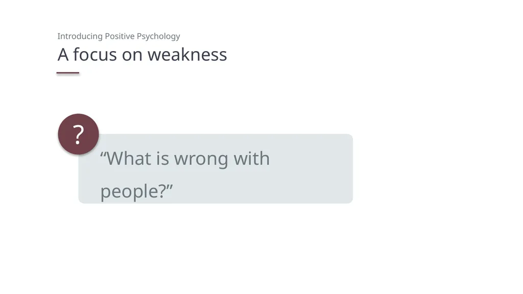 Introducing Positive Psychology PowerPoint - slide 6 of 19