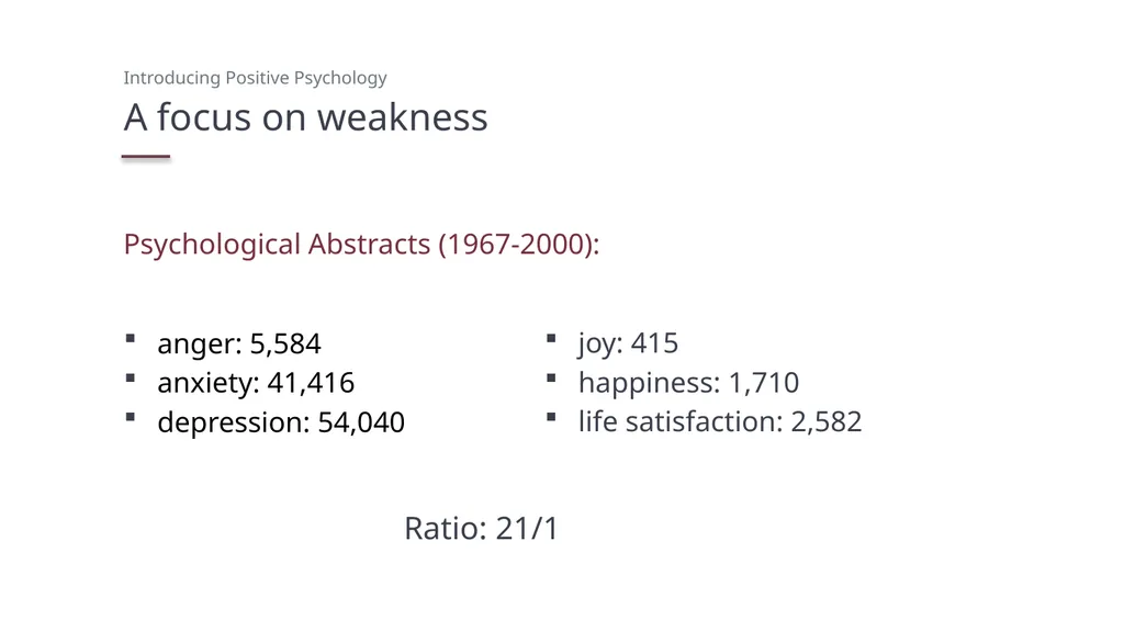 Introducing Positive Psychology PowerPoint - slide 8 of 19