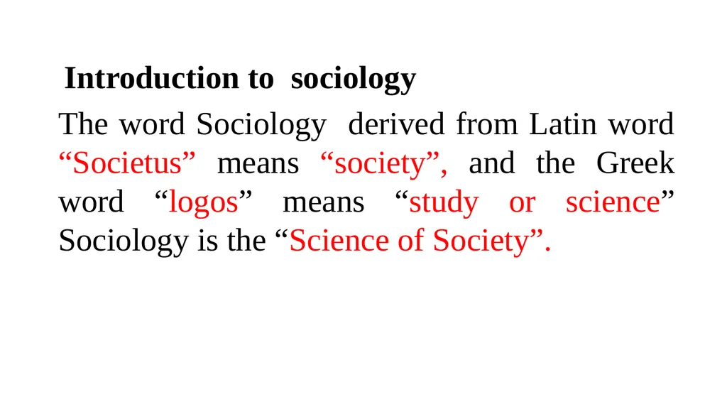 Introduction to sociology Lecture 1 Prof. - slide 3 of 23