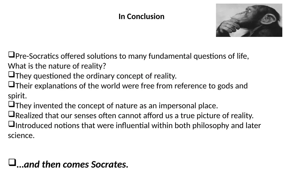 The Pre-Socratics were 6Th and 5Th century BCE - slide 66 of 74