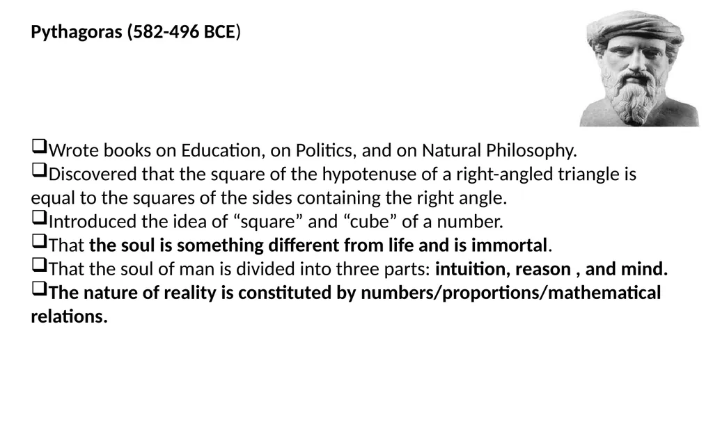 The Pre-Socratics were 6Th and 5Th century BCE - slide 19 of 74