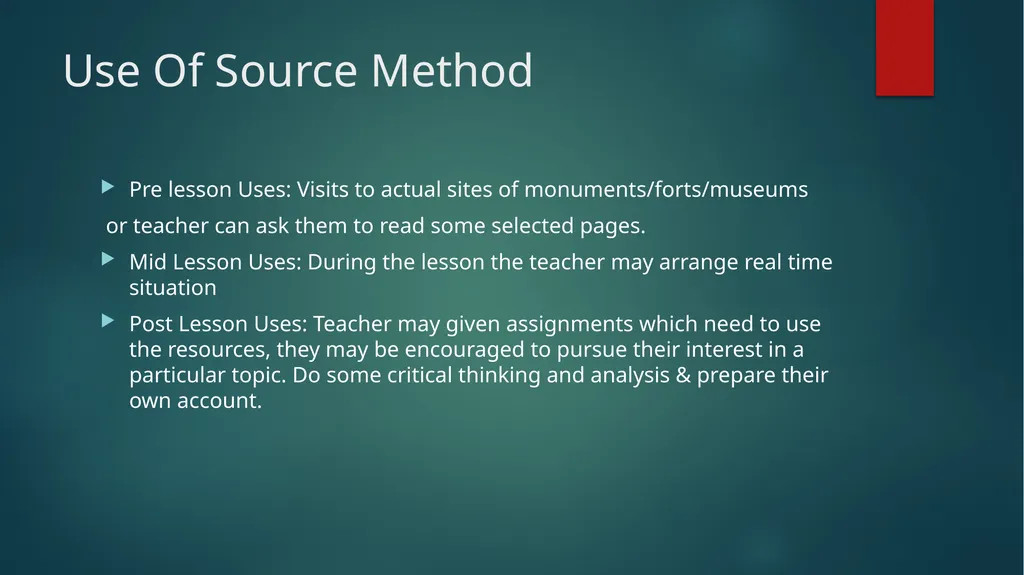 Various Methods Of Teaching History- Biographical - slide 4 of 7
