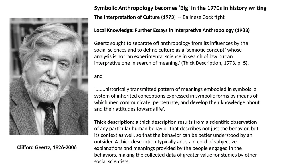 The Rise of Cultural History II: History and - slide 6 of 9