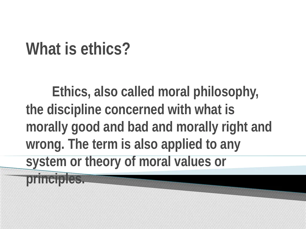 What is ethics? Prepared by Dr. Anosh Narzary - slide 2 of 8