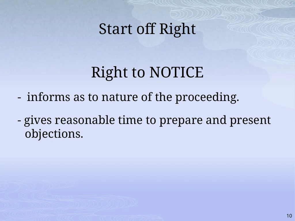 RULES AND RIGHTS: THE QUASI-JUDICIAL ROLE AND YOUR - slide 10 of 34