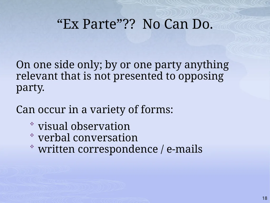RULES AND RIGHTS: THE QUASI-JUDICIAL ROLE AND YOUR - slide 18 of 34
