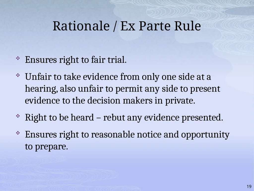 RULES AND RIGHTS: THE QUASI-JUDICIAL ROLE AND YOUR - slide 19 of 34