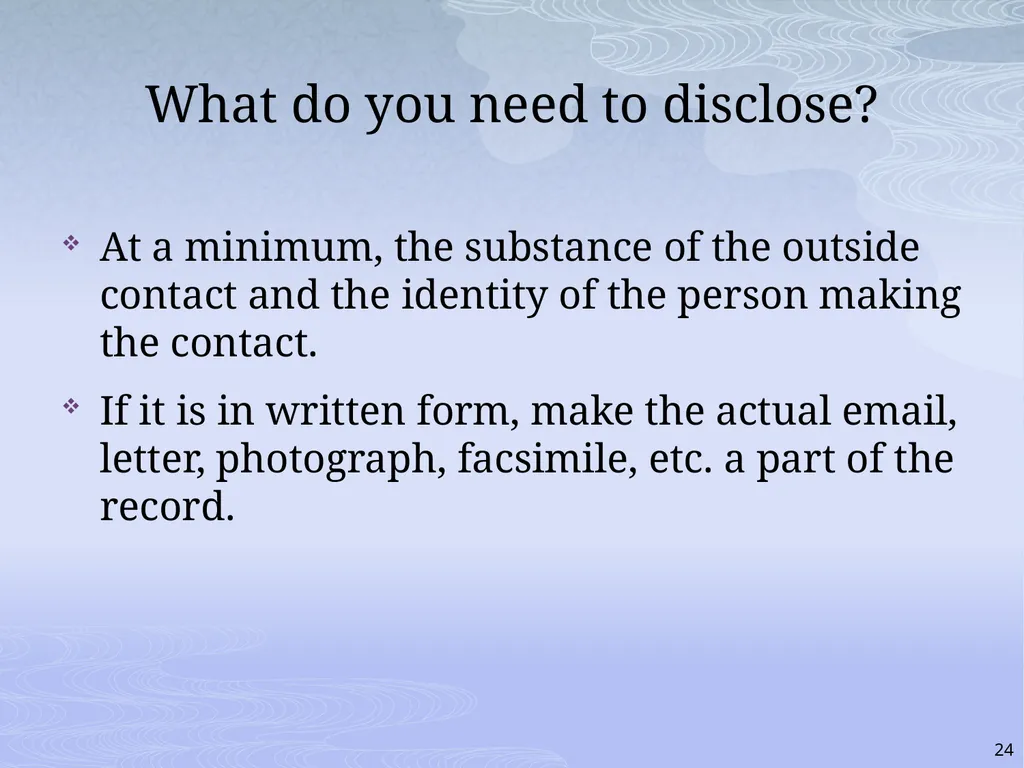 RULES AND RIGHTS: THE QUASI-JUDICIAL ROLE AND YOUR - slide 24 of 34
