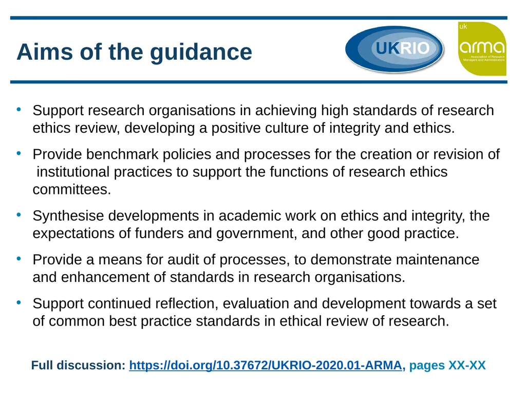 Research Ethics Support and Review in Research - slide 2 of 13
