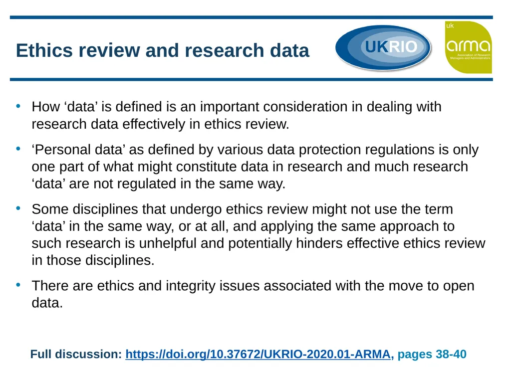 Research Ethics Support and Review in Research - slide 12 of 13