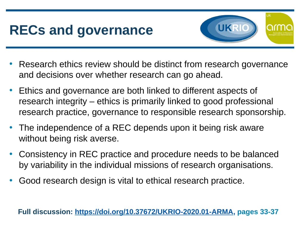 Research Ethics Support and Review in Research - slide 10 of 13