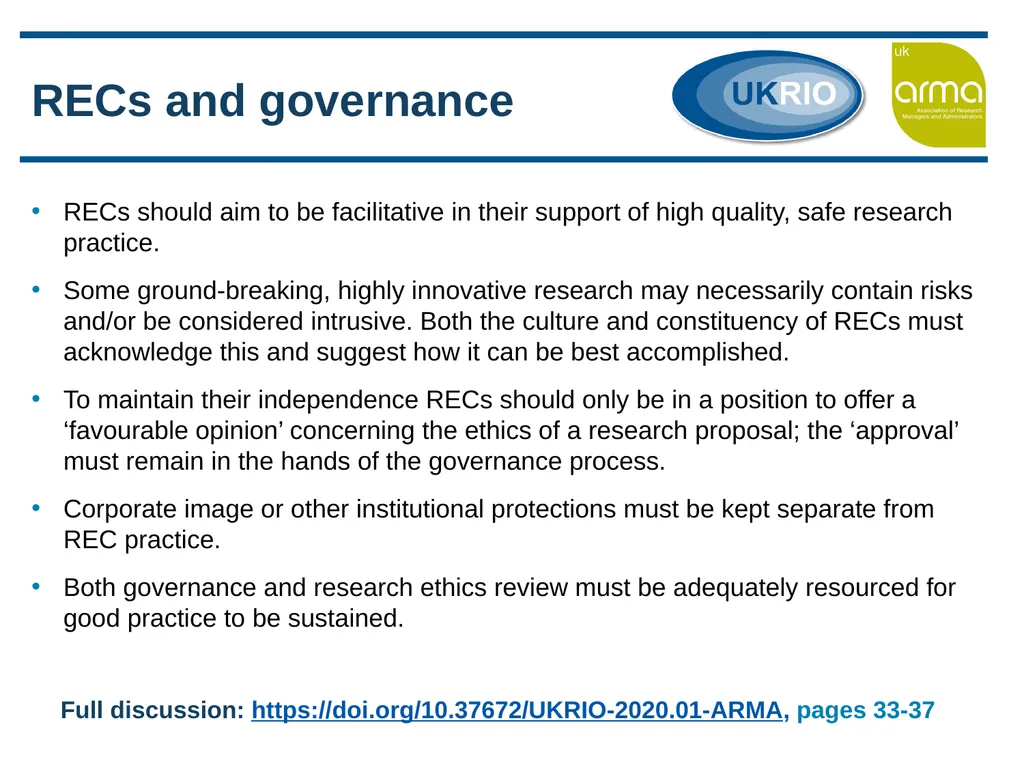 Research Ethics Support and Review in Research - slide 11 of 13