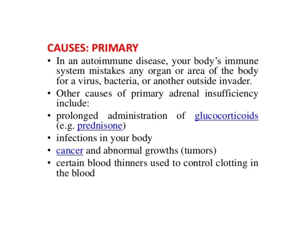 Addison's disease - slide 5 of 33