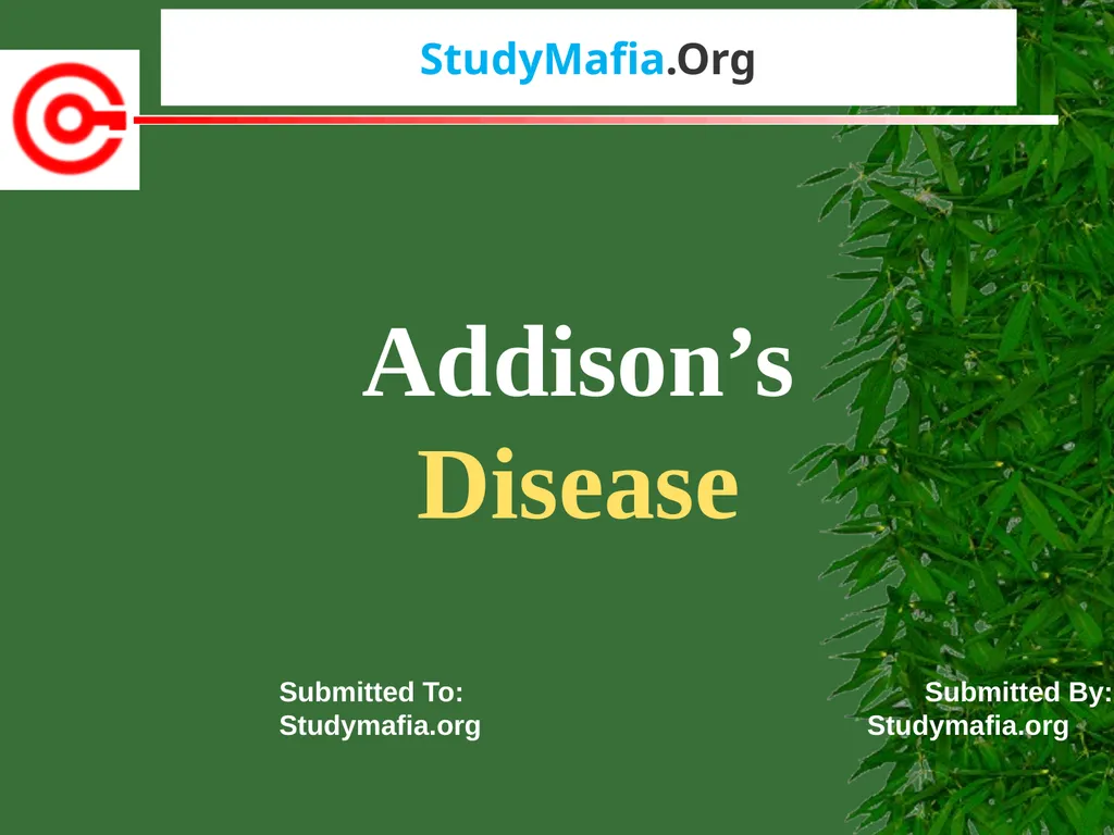 StudyMafia.Org Submitted To: Submitted By: - slide 1 of 20