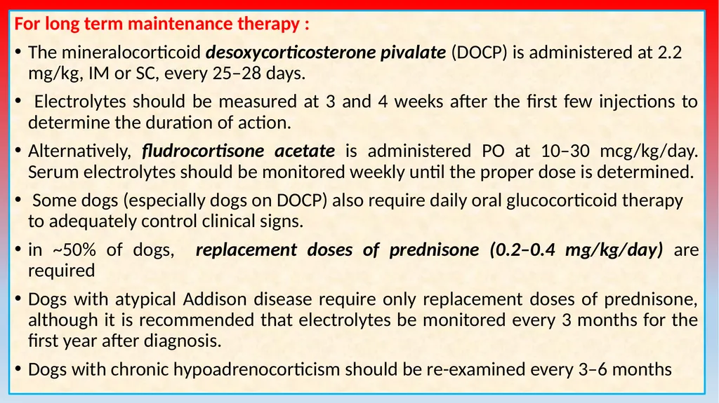 Canine Hypoadrenocorticism (Addison Disease) Unit: - slide 11 of 12