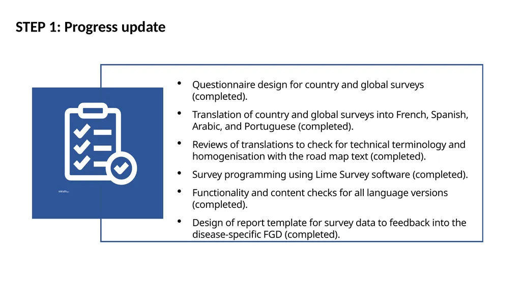 Gap Assessment Tool (GAT) for the NTD road map: AN - slide 8 of 18
