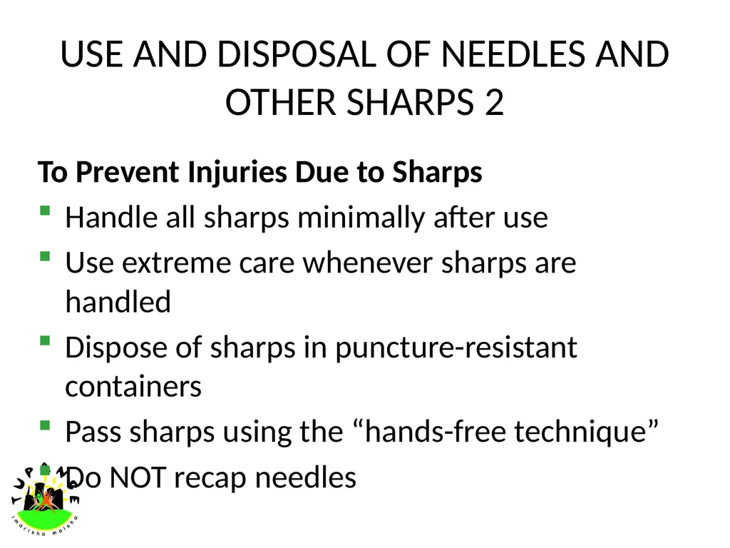 INFECTION PREVENTION INFECTION PREVENTION It is - slide 13 of 34