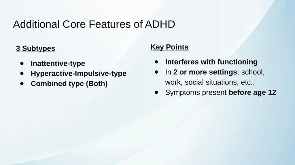 ADHD in Transitional Age Youth Developed by: - slide 14 of 61