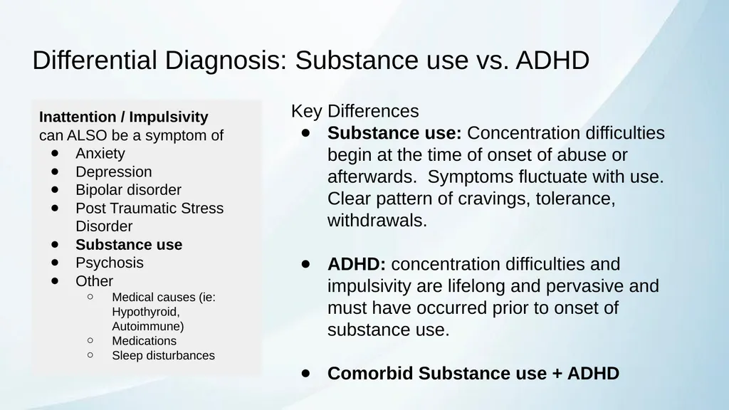 ADHD in Transitional Age Youth Developed by: - slide 22 of 61