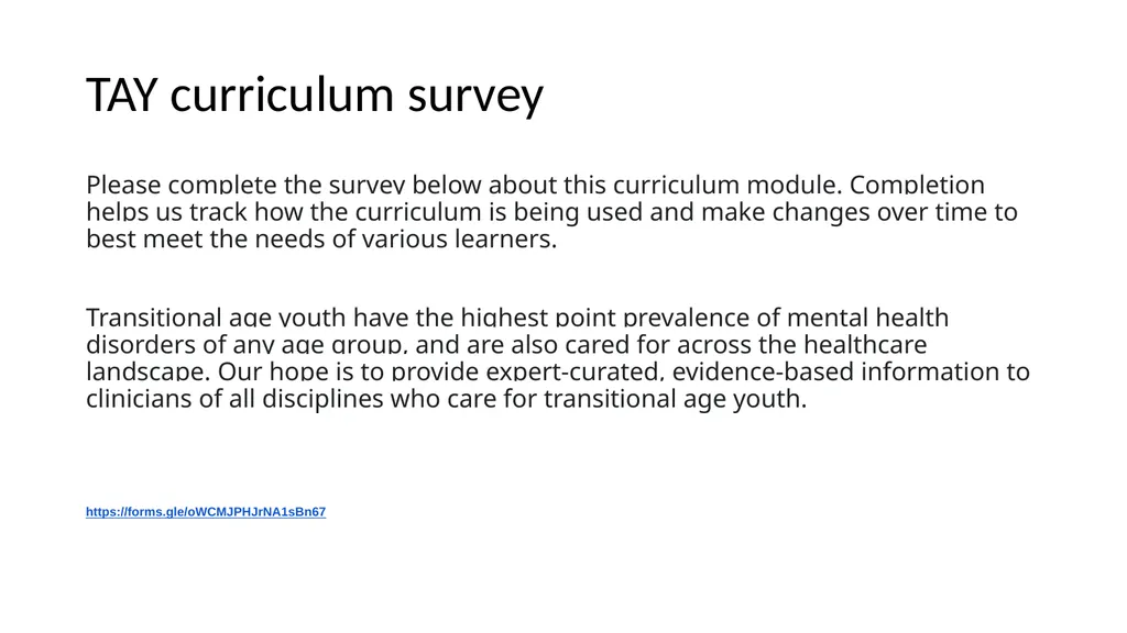 ADHD in Transitional Age Youth Developed by: - slide 61 of 61