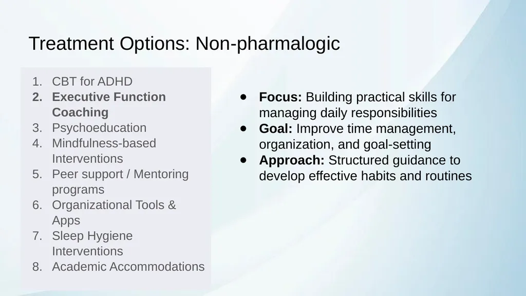 ADHD in Transitional Age Youth Developed by: - slide 27 of 61