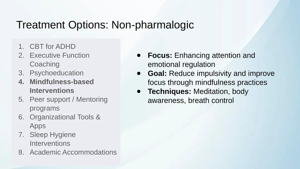 ADHD in Transitional Age Youth Developed by: - slide 29 of 61