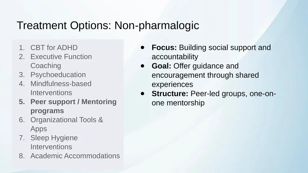 ADHD in Transitional Age Youth Developed by: - slide 30 of 61